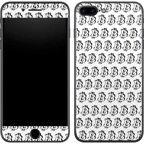 Bitcoin Pattern iPhone 8 Plus Skin